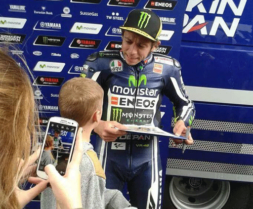 Valentino Rossi meets his fans Rossi & Jack